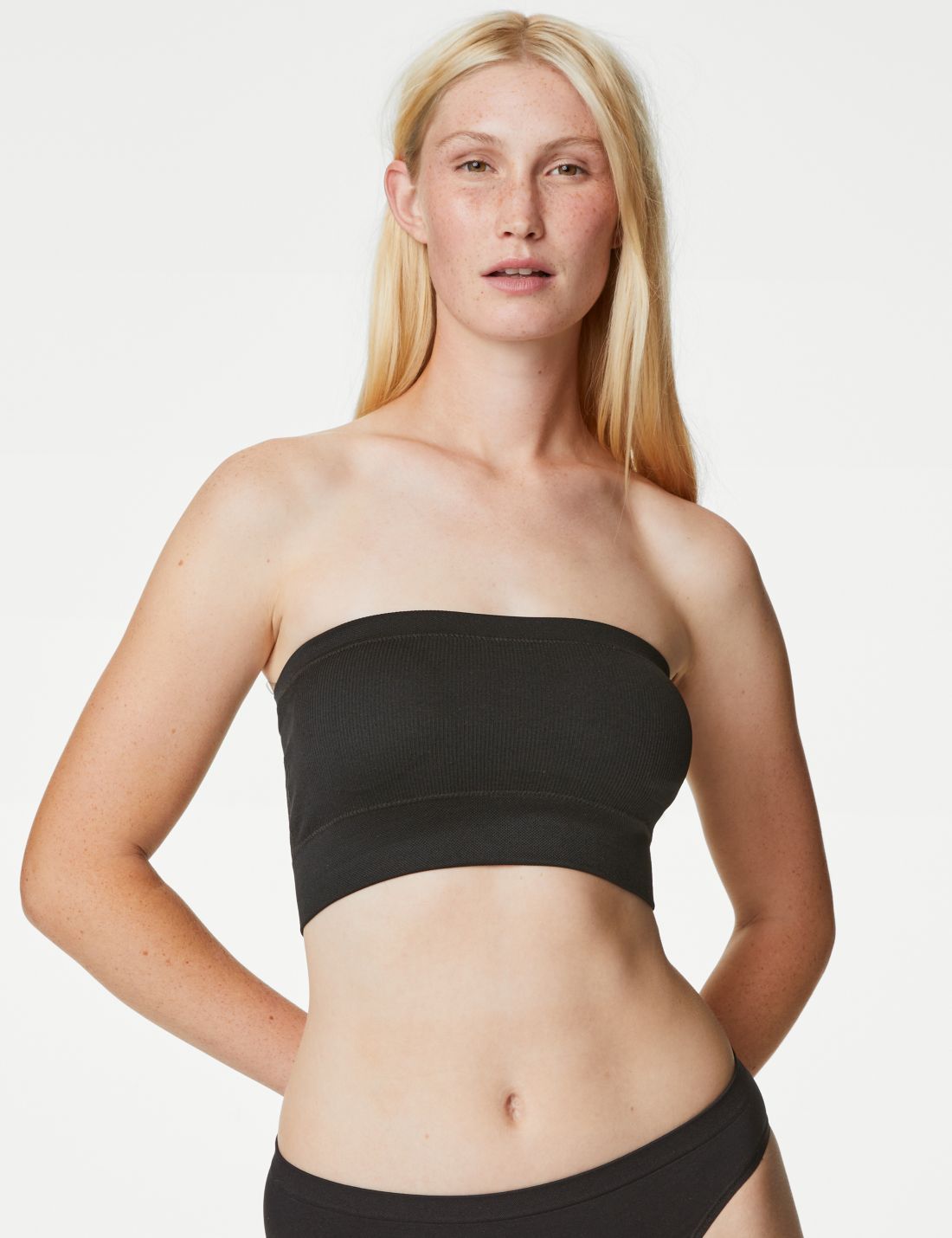 Dikişsiz Straplez Bandeau Sütyen