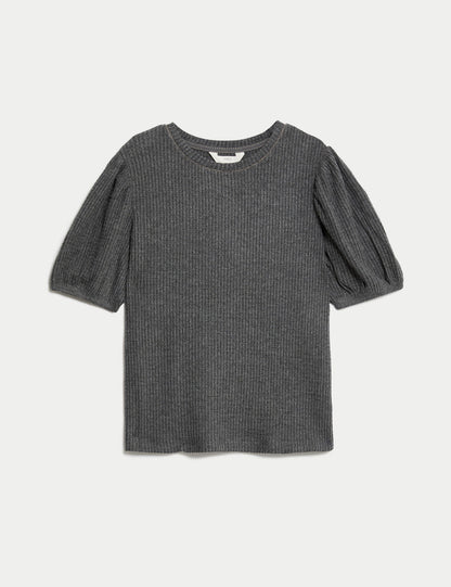 Regular Fit Waffle Pijama Üstü