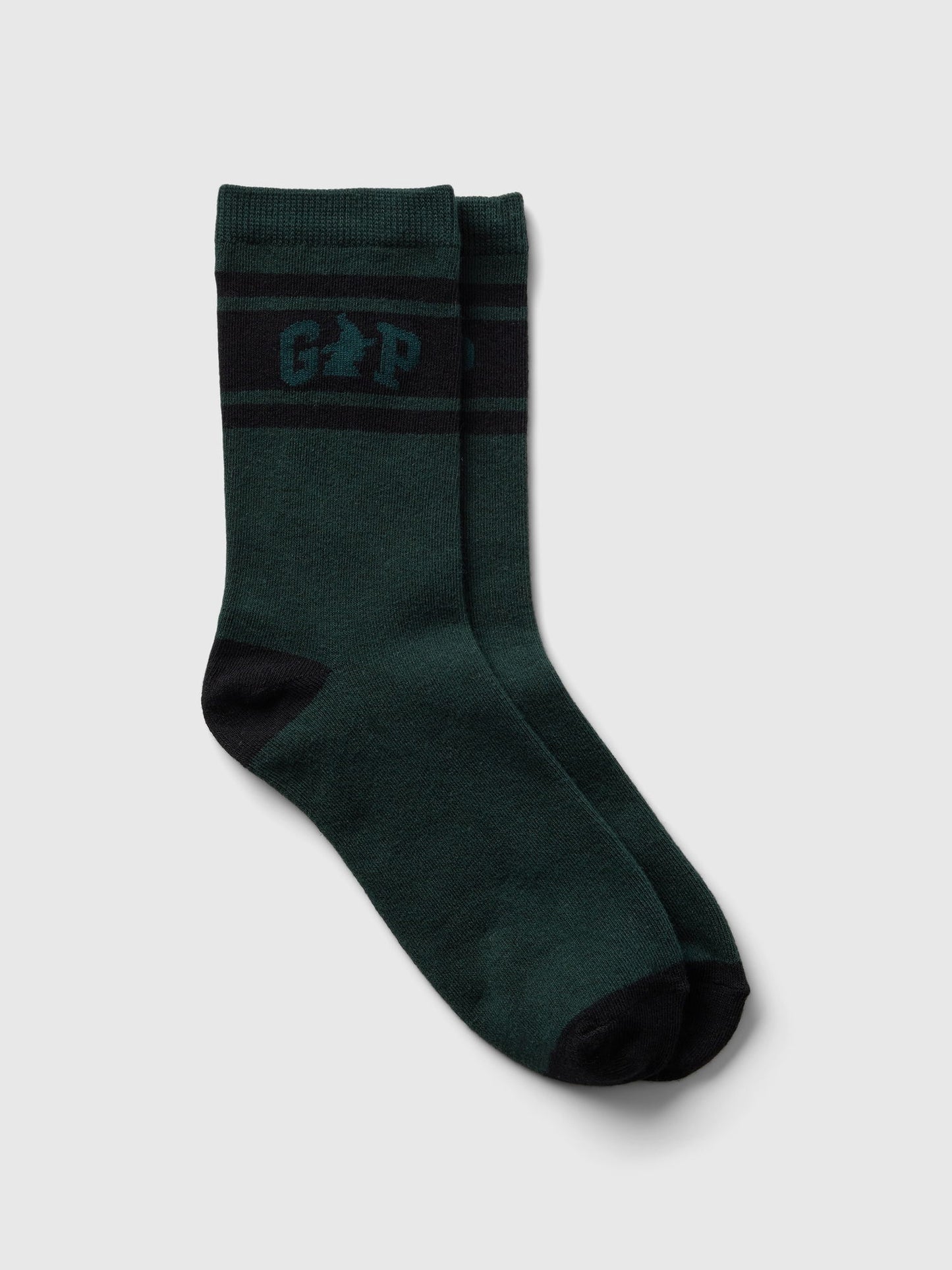 Koyu Yeşil Wicked Gap Logo Crew Çorap