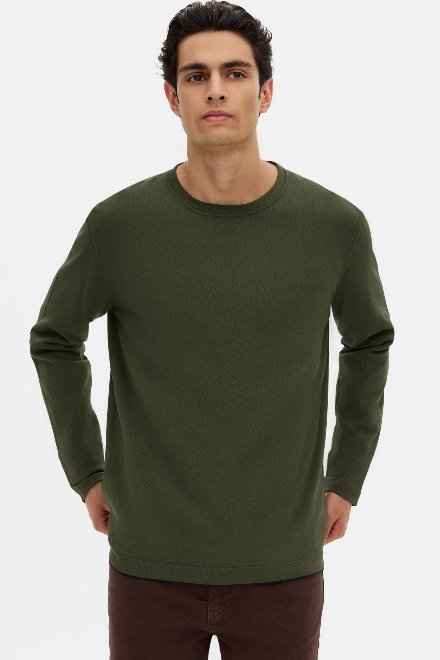 Tween Slim Fit Haki Rayon Kazak