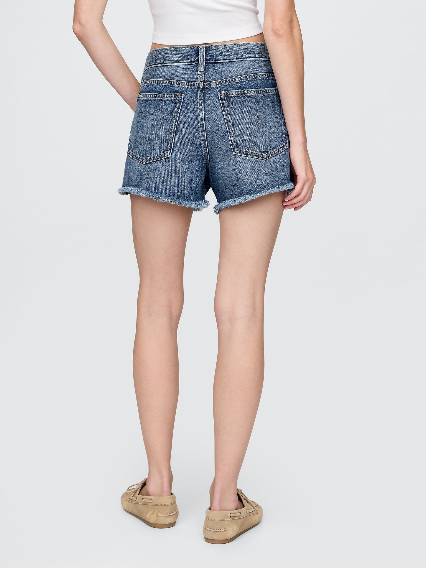 Mavi 4 Mid Rise Ultrasoft Relaxed Şort