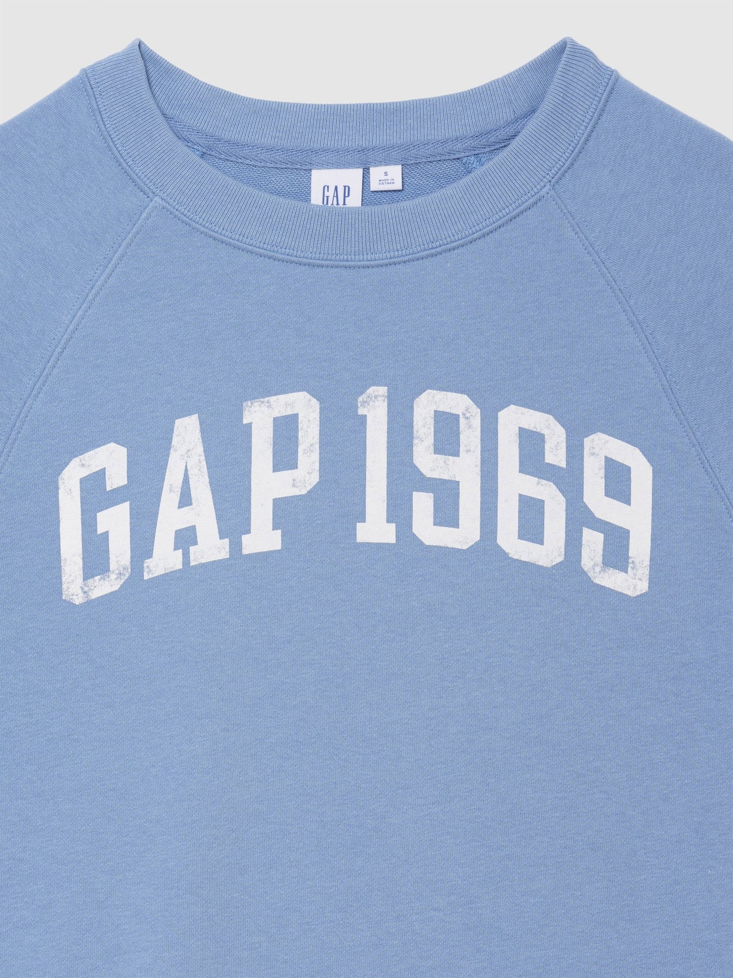 Açık Mavi Relaxed Fransız Havlu Kumaş Grafik Baskılı T-shirt