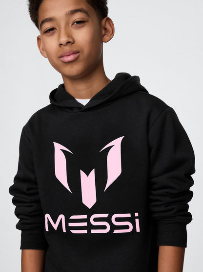 Siyah Messi Grafik Sweatshirt