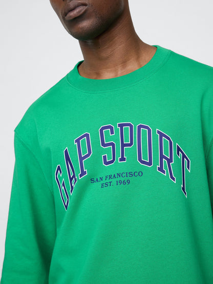 Yeşil Oversized Gap Grafik Terry T-shirt
