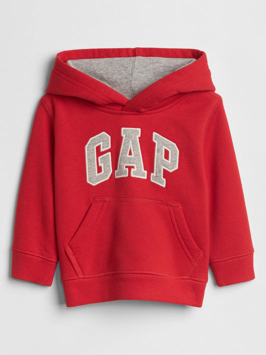 Kırmızı Gap Logo Fransız Havlu Kumaş Sweatshirt