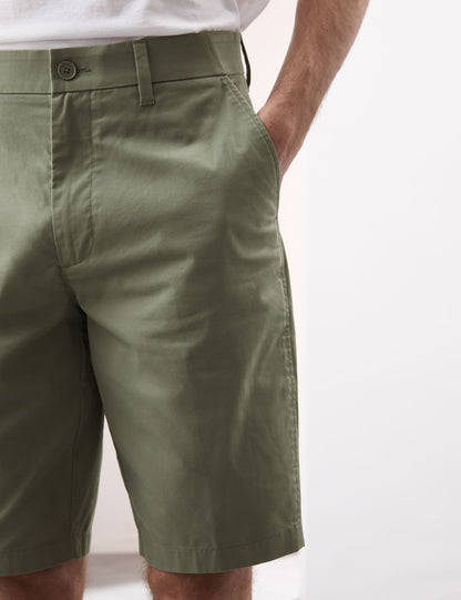 Pamuk Karışımlı Regular Fit Lightweight Chino Şort
