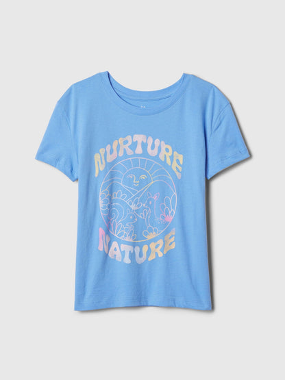 Mavi Grafikli T-shirt