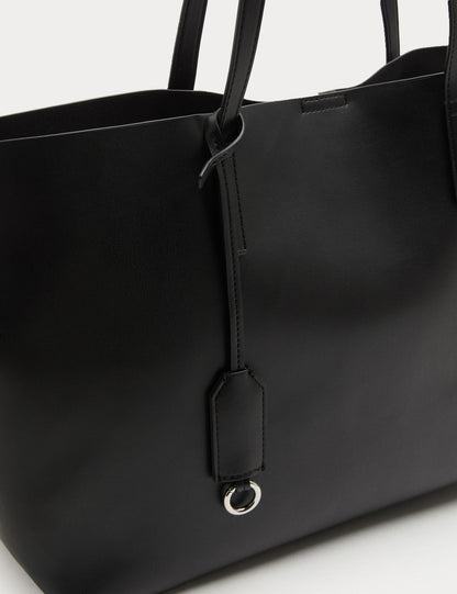Suni Deri Shopper Çanta