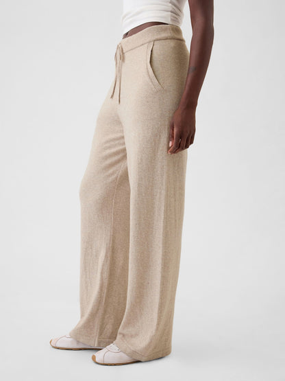 Bej Cashsoft Triko Pantolon