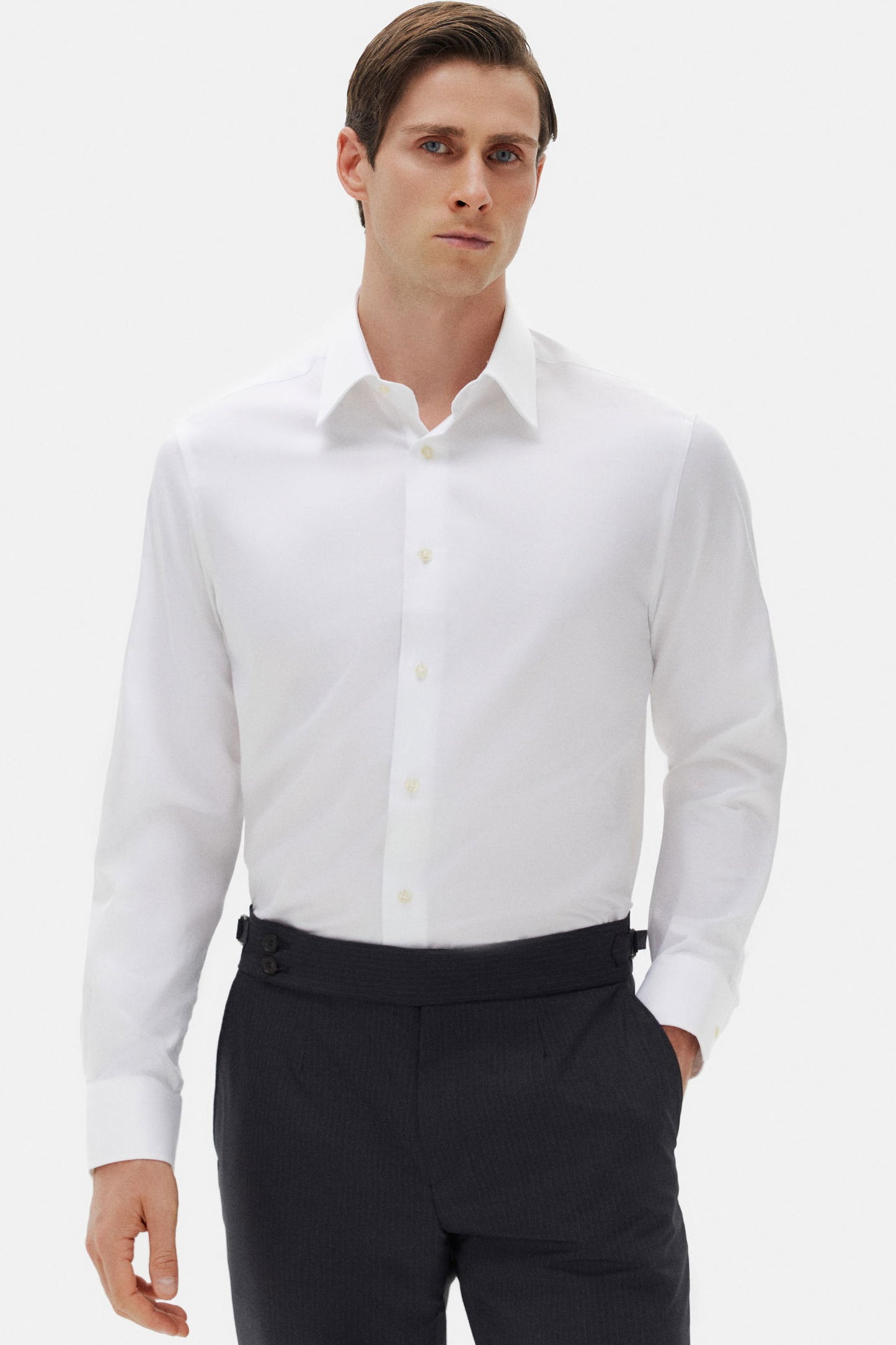 Damat Comfort Beyaz Düz Gömlek