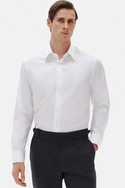 Damat Comfort Beyaz Düz Gömlek