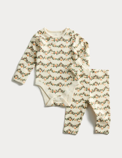 Gingerbread Desenli Kapitoneli Bodysuit Takım
