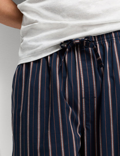 Saf Pamuklu Çizgili Pijama Takımı