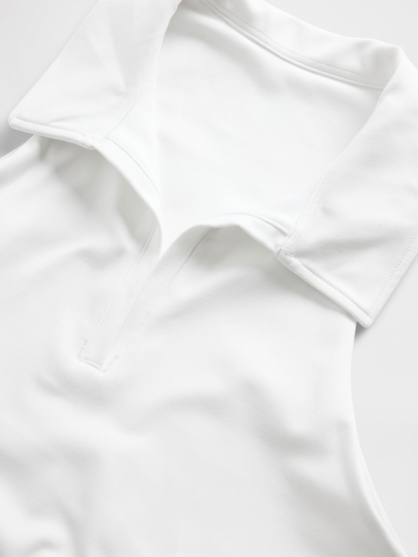 Beyaz Gapfit Power Polo Yaka T-shirt