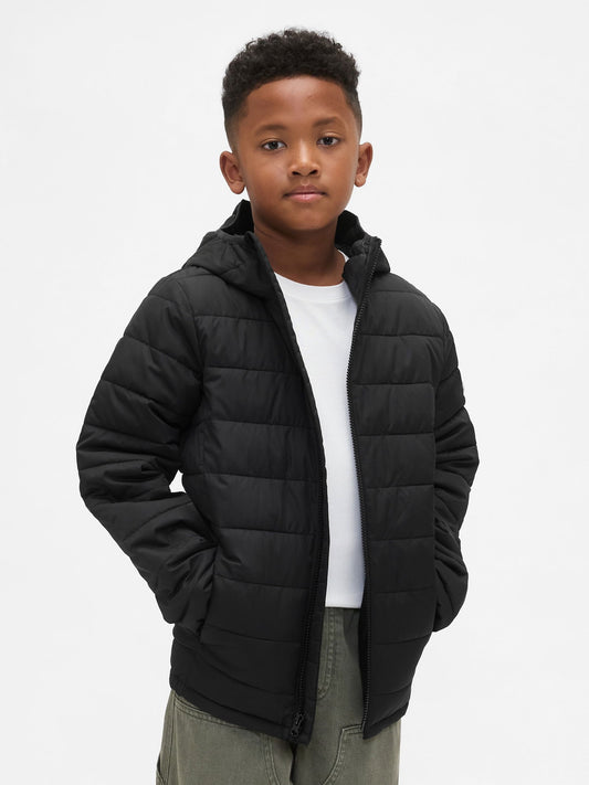 Siyah Coldcontrol Şişme Puffer Mont