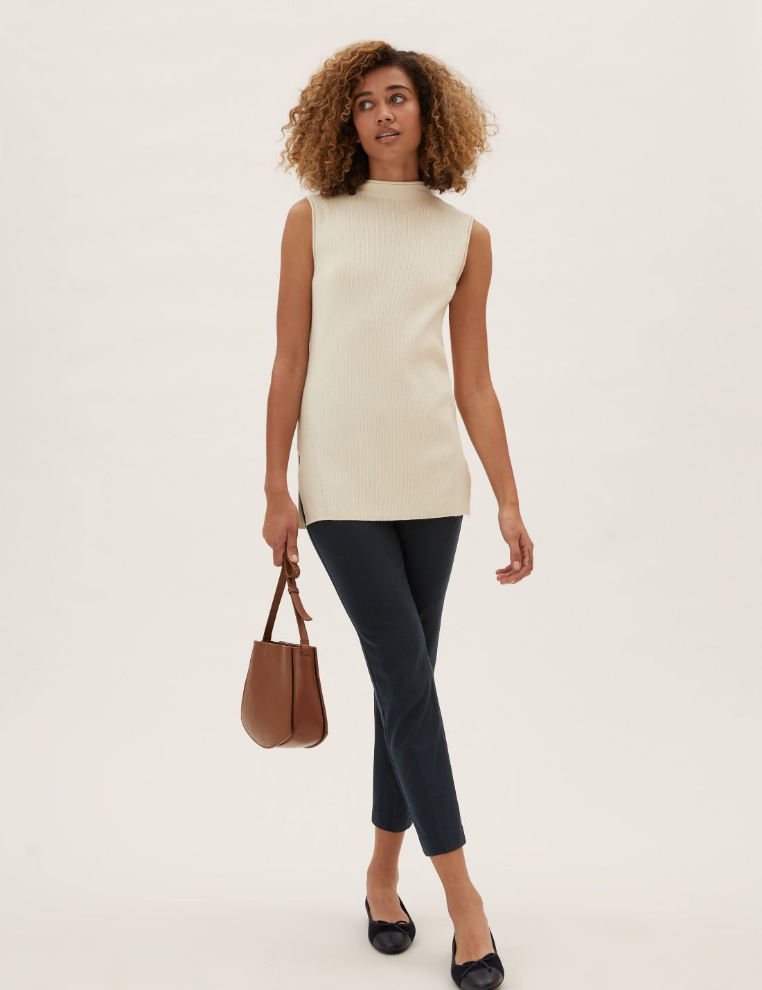 Slim Fit Ankle Grazer Pantolon
