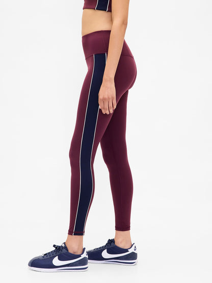 Bordo Gapfit High Rise Power Full Length Stripe Tayt