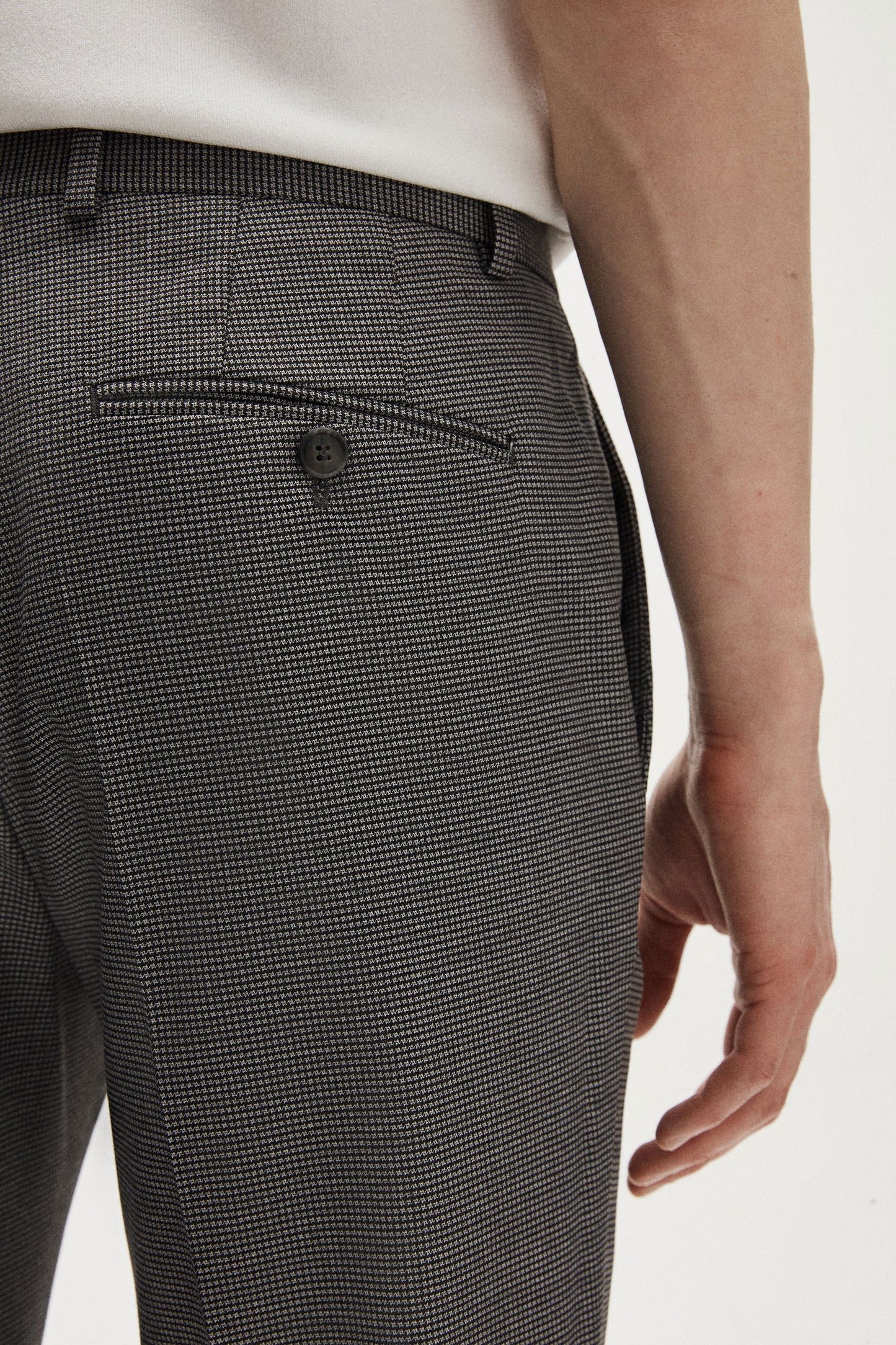 Tween Slim Fit Antrasit Mikro Desen Kumaş Pantolon