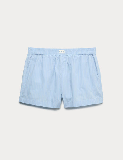 Pure Cotton Şeritli Pijama Şort