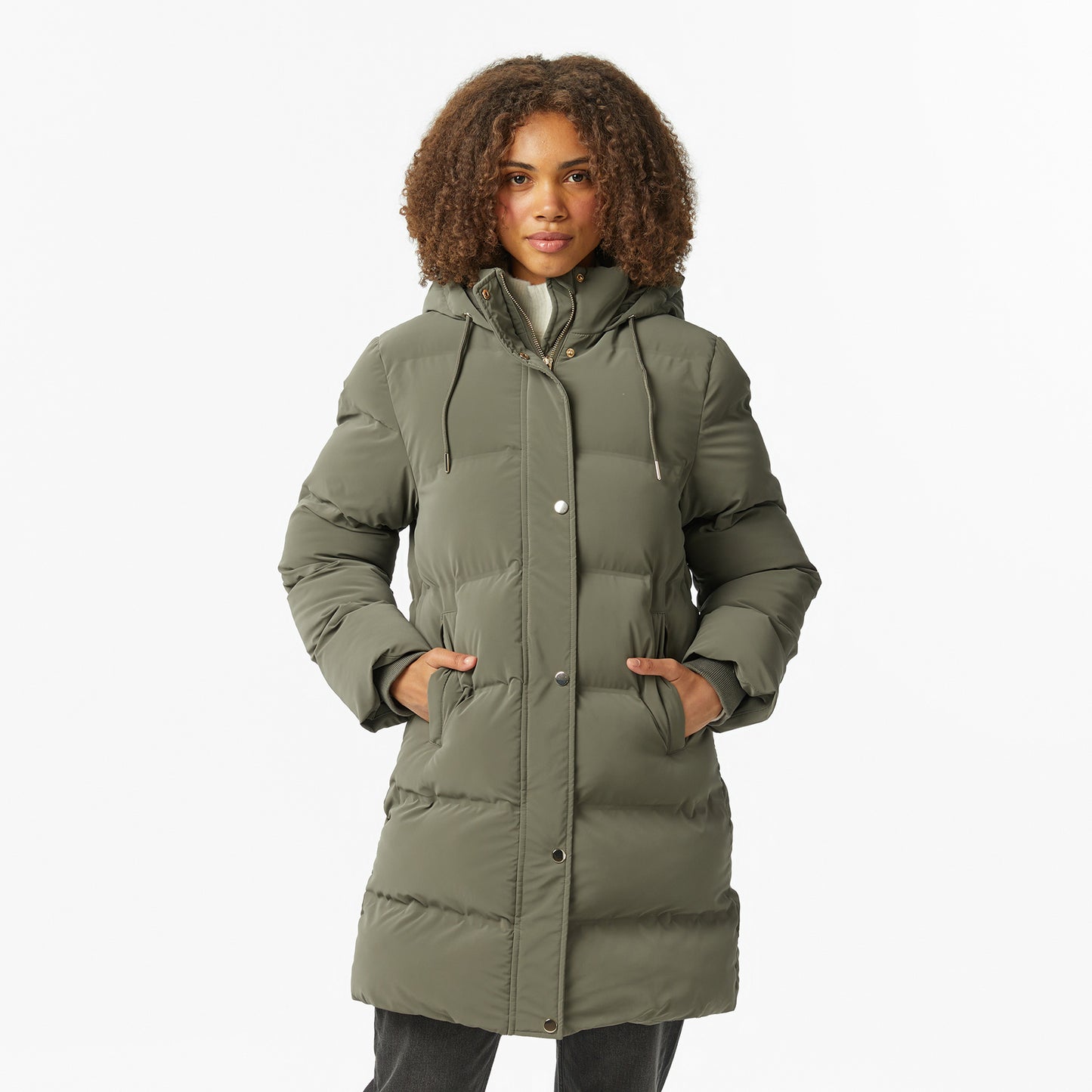 Nautica Kadın Yeşil Regular Fit Mont