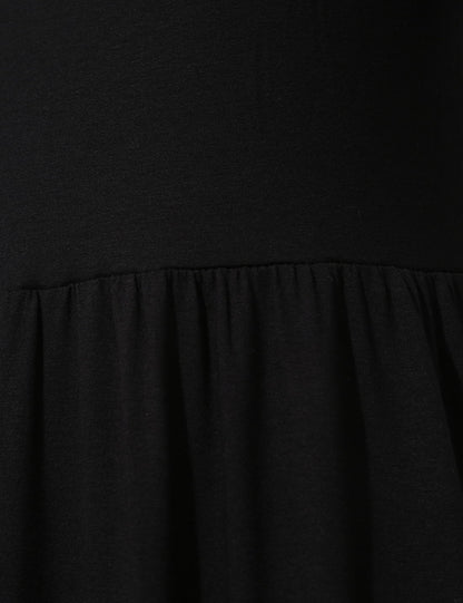 Relaxed Fit Midi Örme Elbise