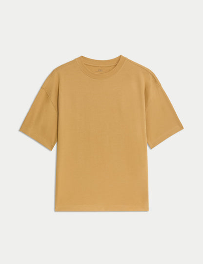 Saf Pamuklu Kısa Kollu T-shirt (2-16 Yaş)
