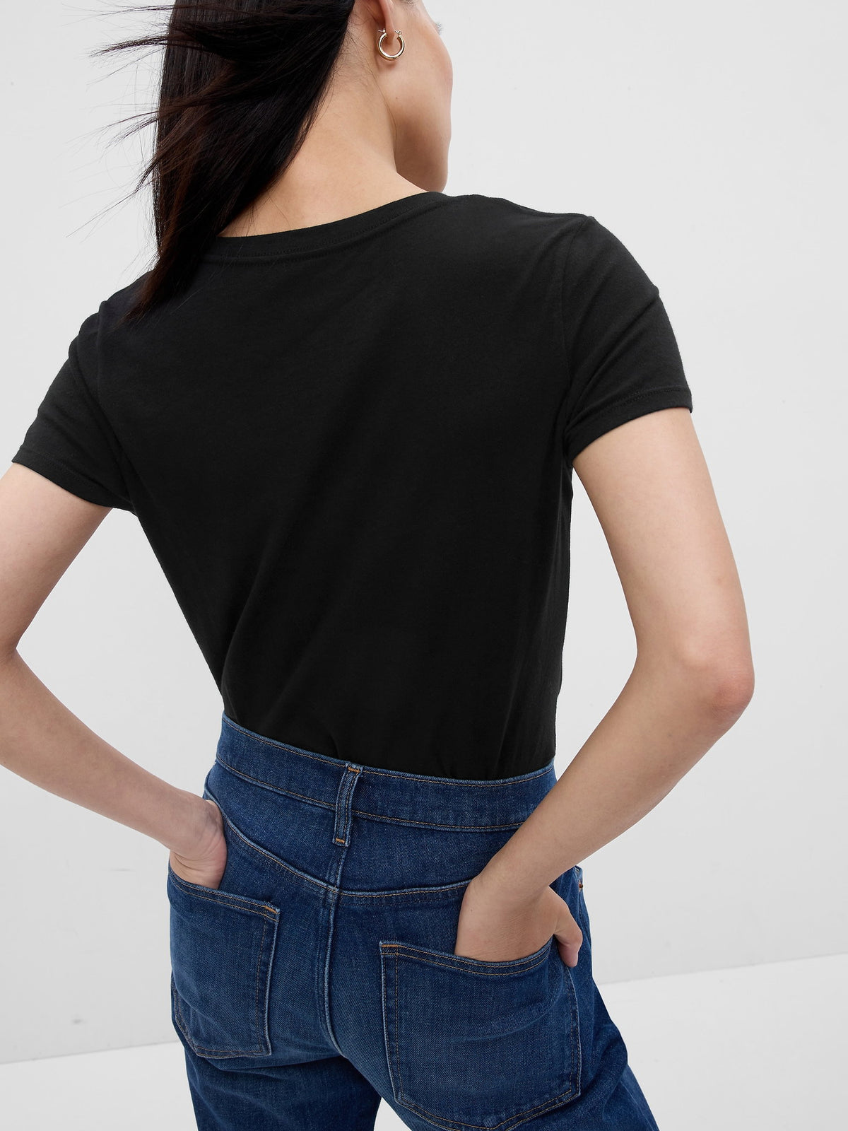 Beyaz Gap Logo T-shirt