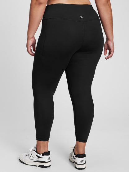 Siyah Gapfit High Rise Geri Dönüştürülmüş Legging Tayt