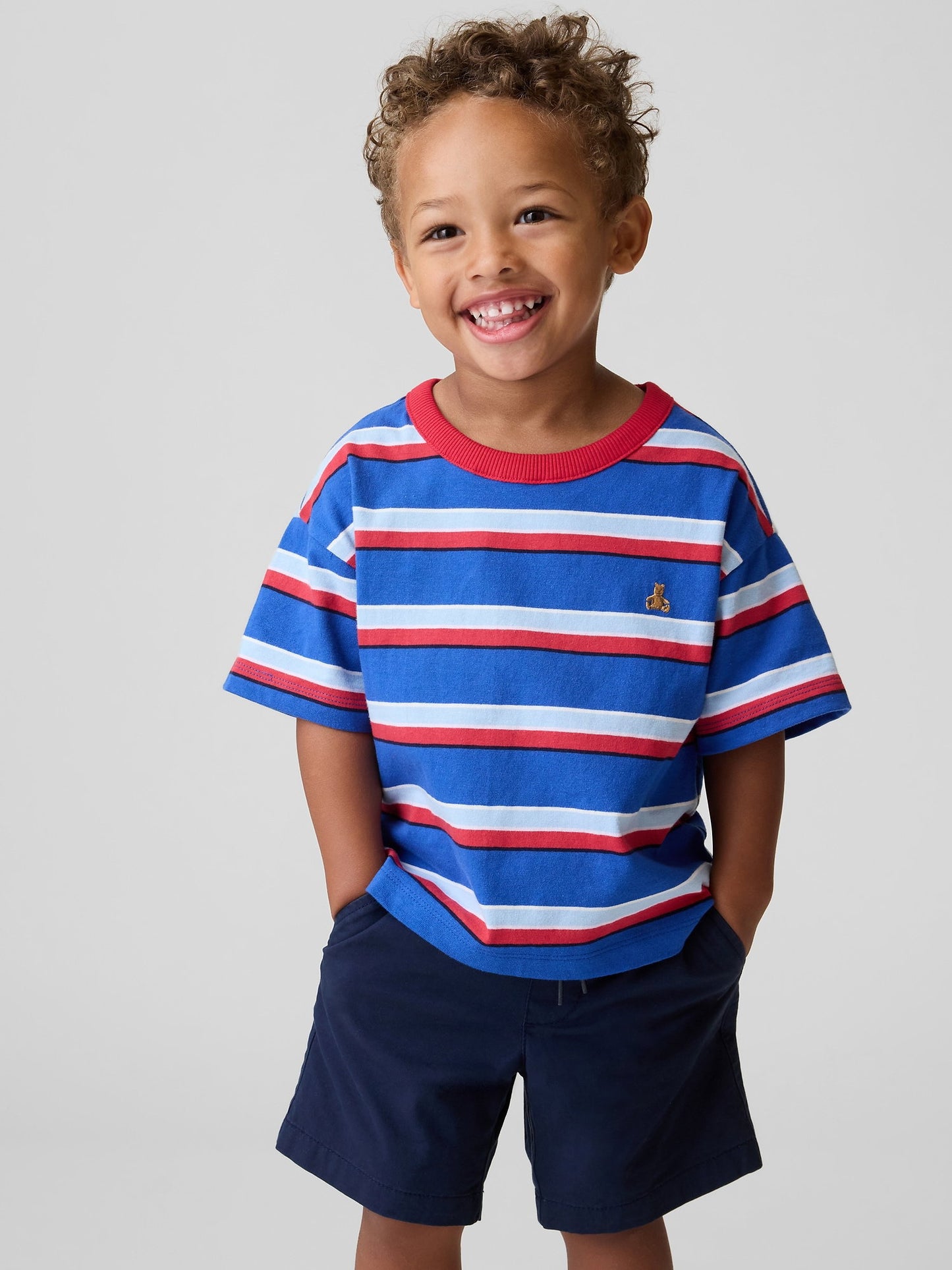 Kobalt Mavisi Boxy T-shirt