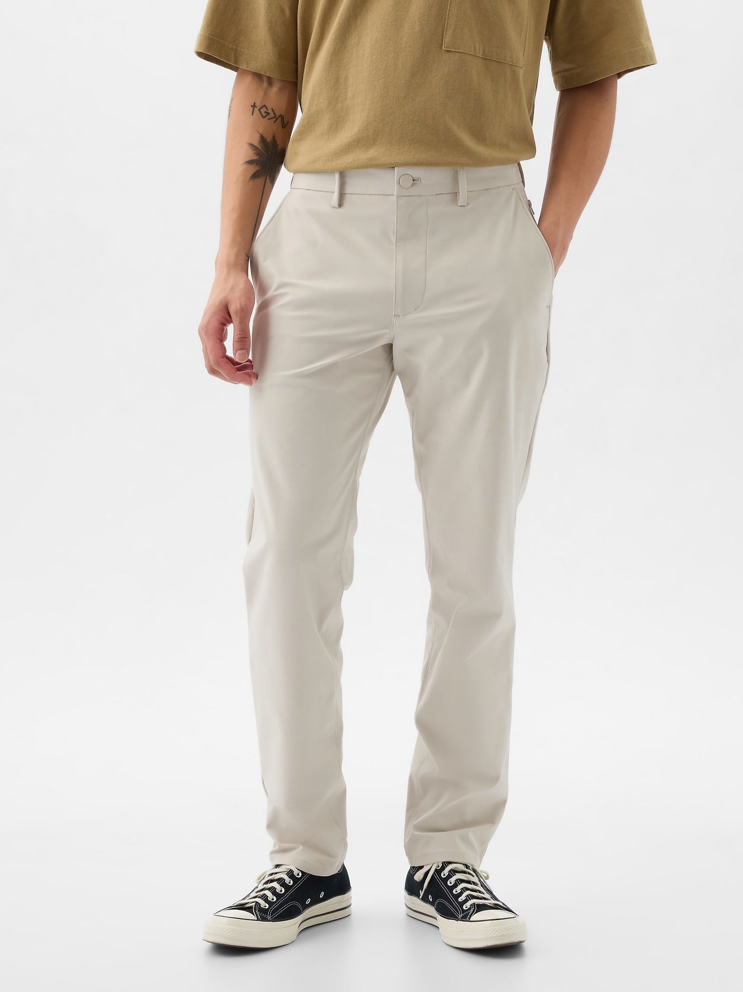 Gri Slim Fit Modern Khaki Pantolon