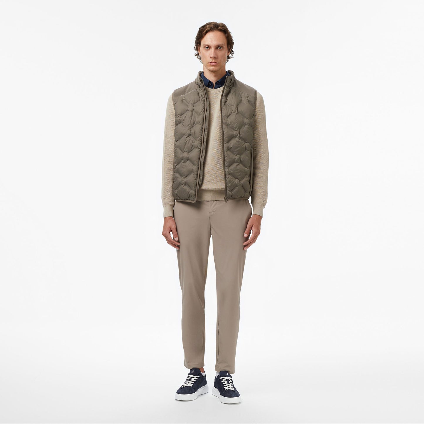 Nautica Erkek Kahverengi Regular Fit Yelek