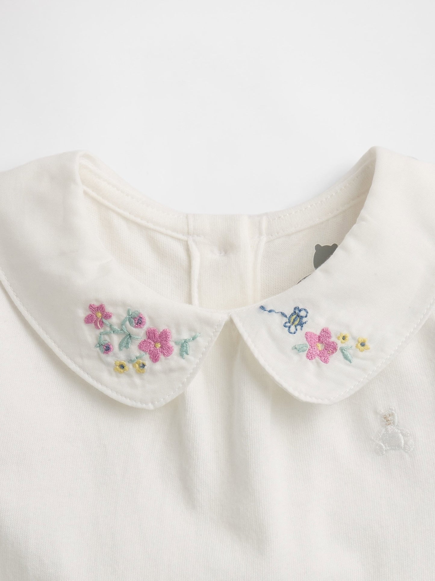 Beyaz First Favorites Organik Pamuk Peter Pan Bodysuit