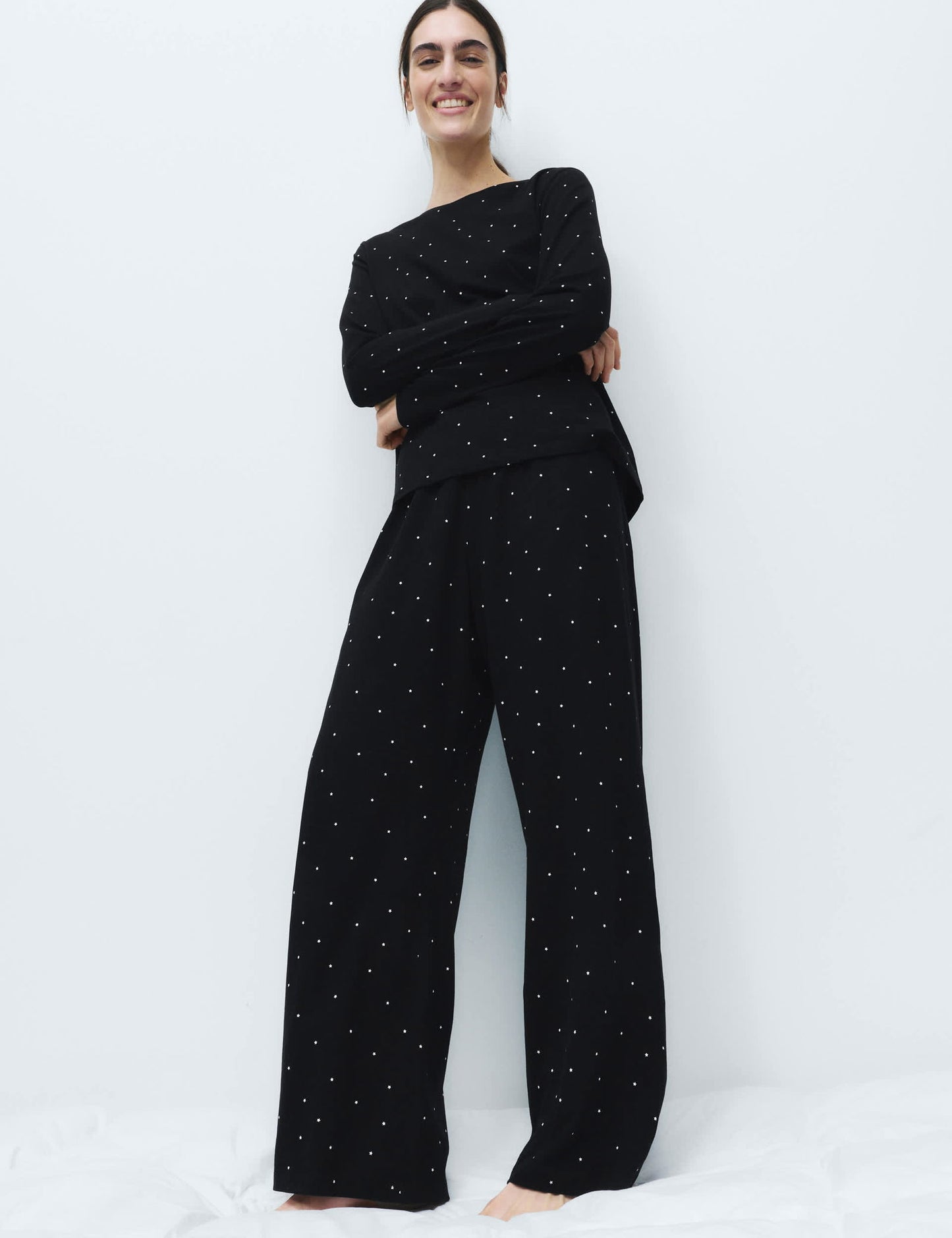 Saf Pamuklu Pijama Takımı