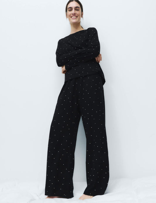 Saf Pamuklu Pijama Takımı