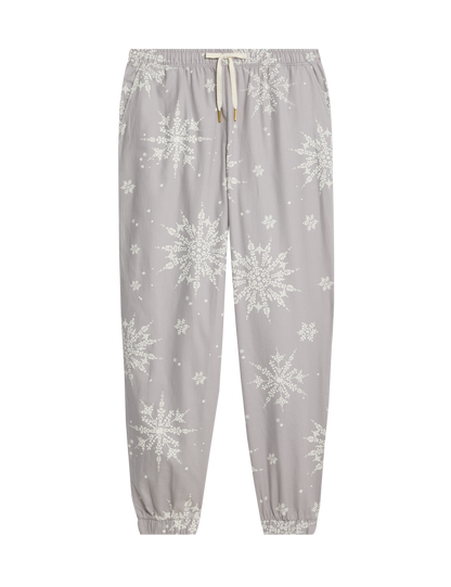 Saf Pamuklu Desenli Pijama Altı