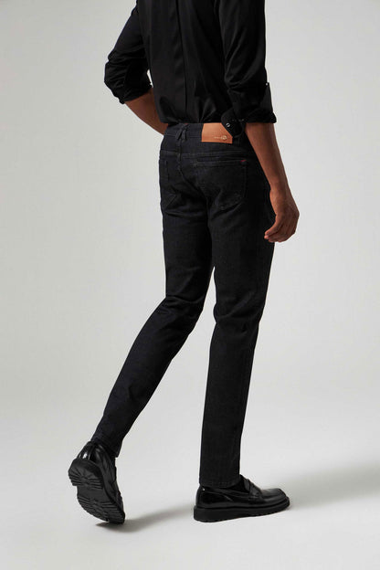 Damat Slim Fit Siyah Efsane Denim. Hafif, Yumuşak, Rinse Yıkamalı Denim Pantolon
