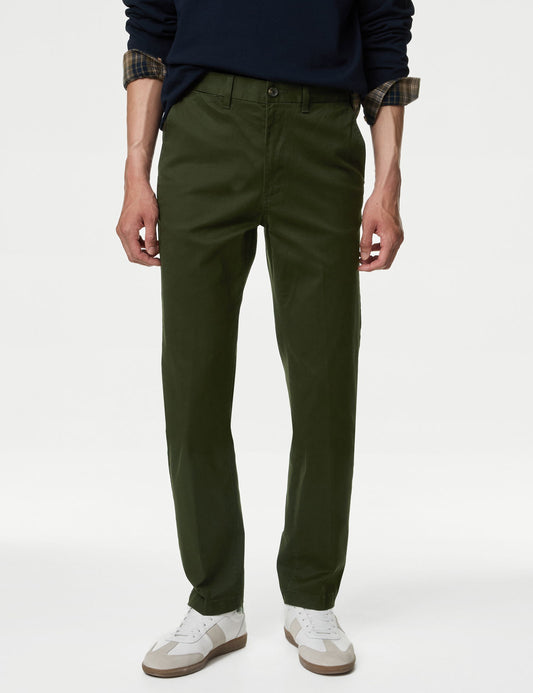 Regular Fit Heritage Twill Chino Pantolon