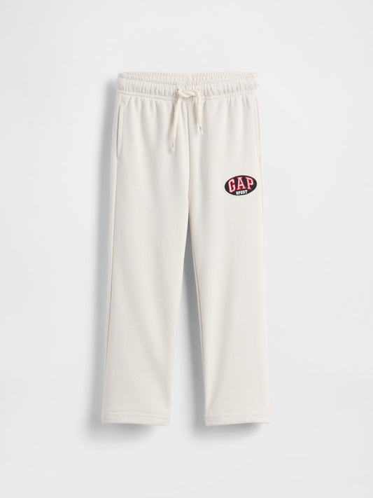 Kırık Beyaz Vintagesoft Terry Sport Logo Eşofman Altı