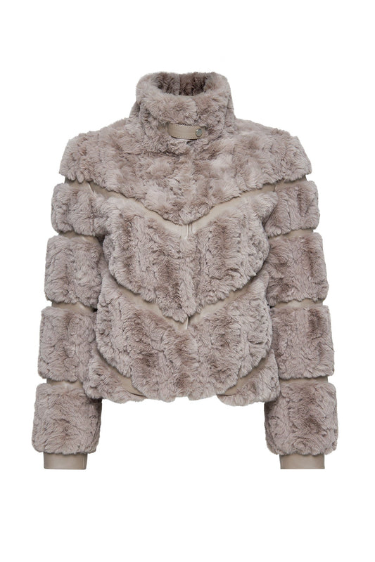 Melrose Kadın Vizon Teddy Deri Mont