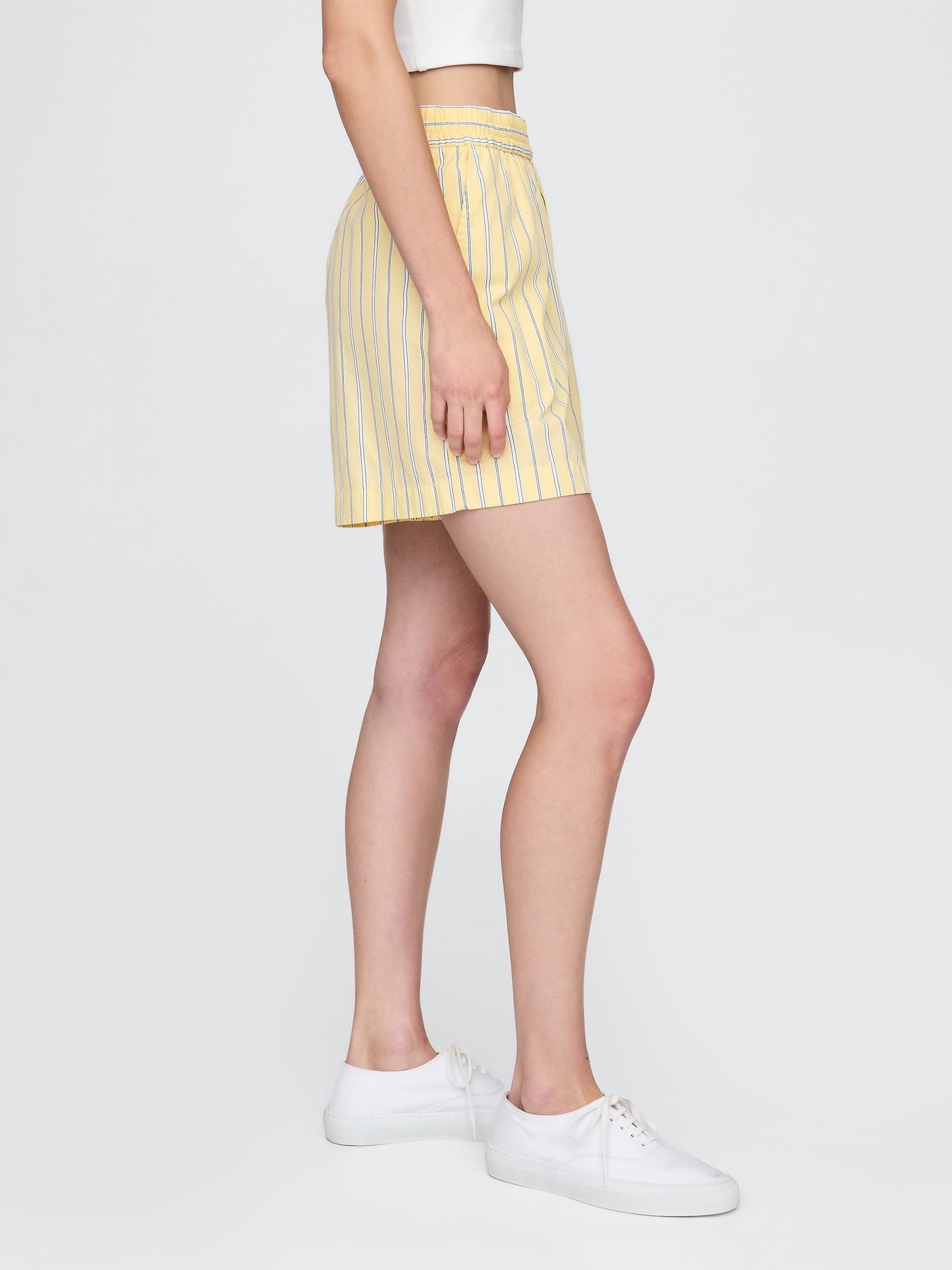 Sarı Organik Pamuk Poplin Boxer Şort