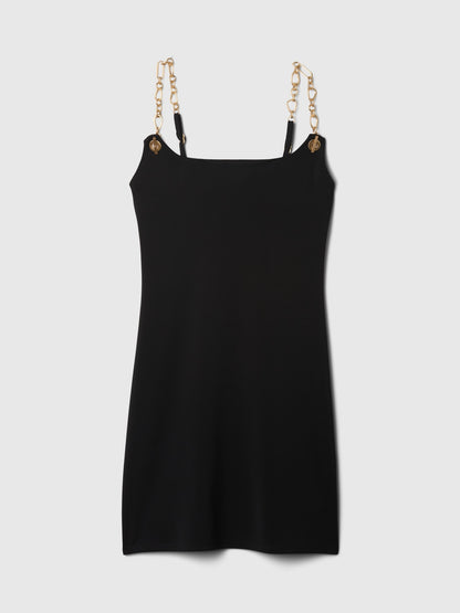 Siyah Gap × Cult Gaia Chain Mini Slip Elbise