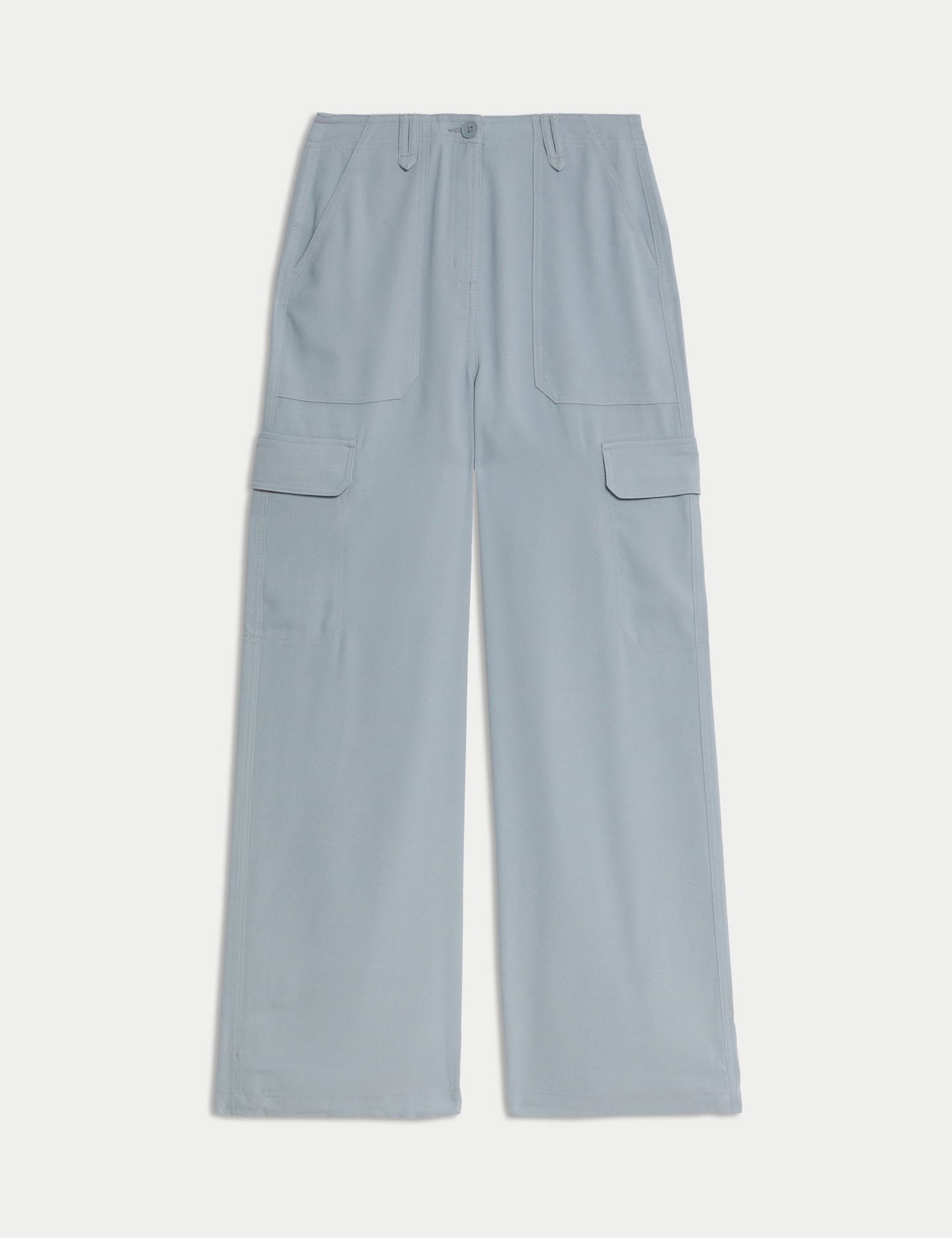 Relaxed Fit Wide Leg Kargo Pantolon