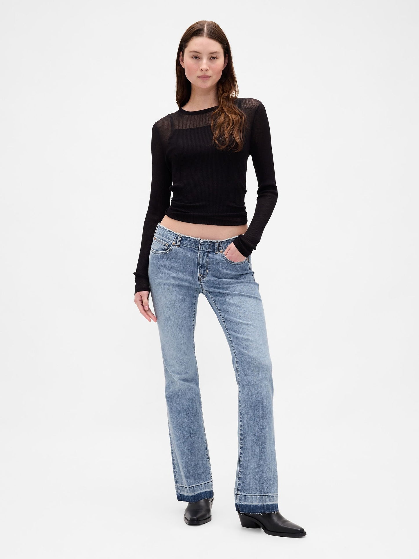 Mavi Low Rise Lean Jean Pantolon