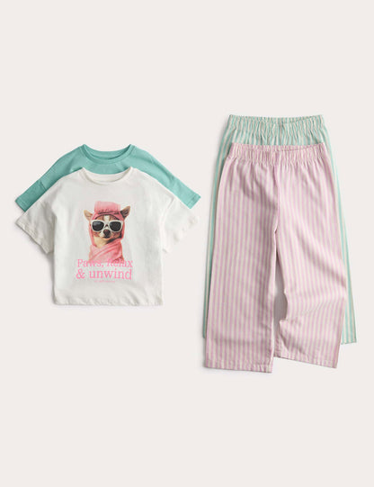 2’li Saf Pamuklu Pijama Takımı (1-8 Yaş)