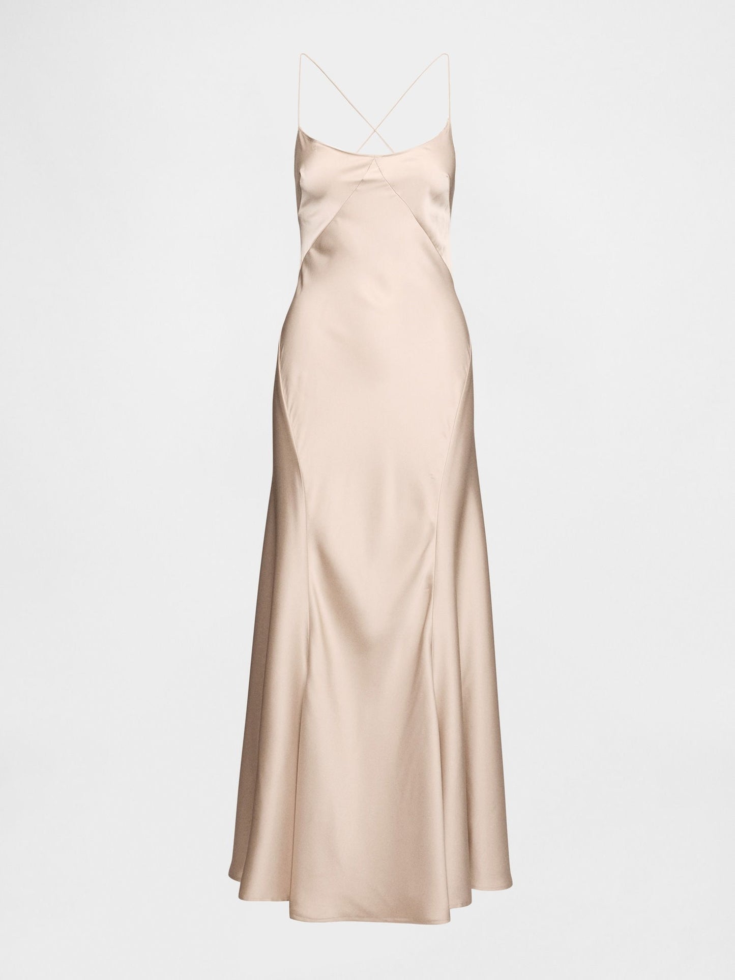 Bej Gapstudio Saten Slip Elbise