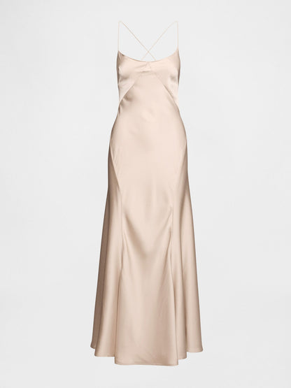 Bej Gapstudio Saten Slip Elbise
