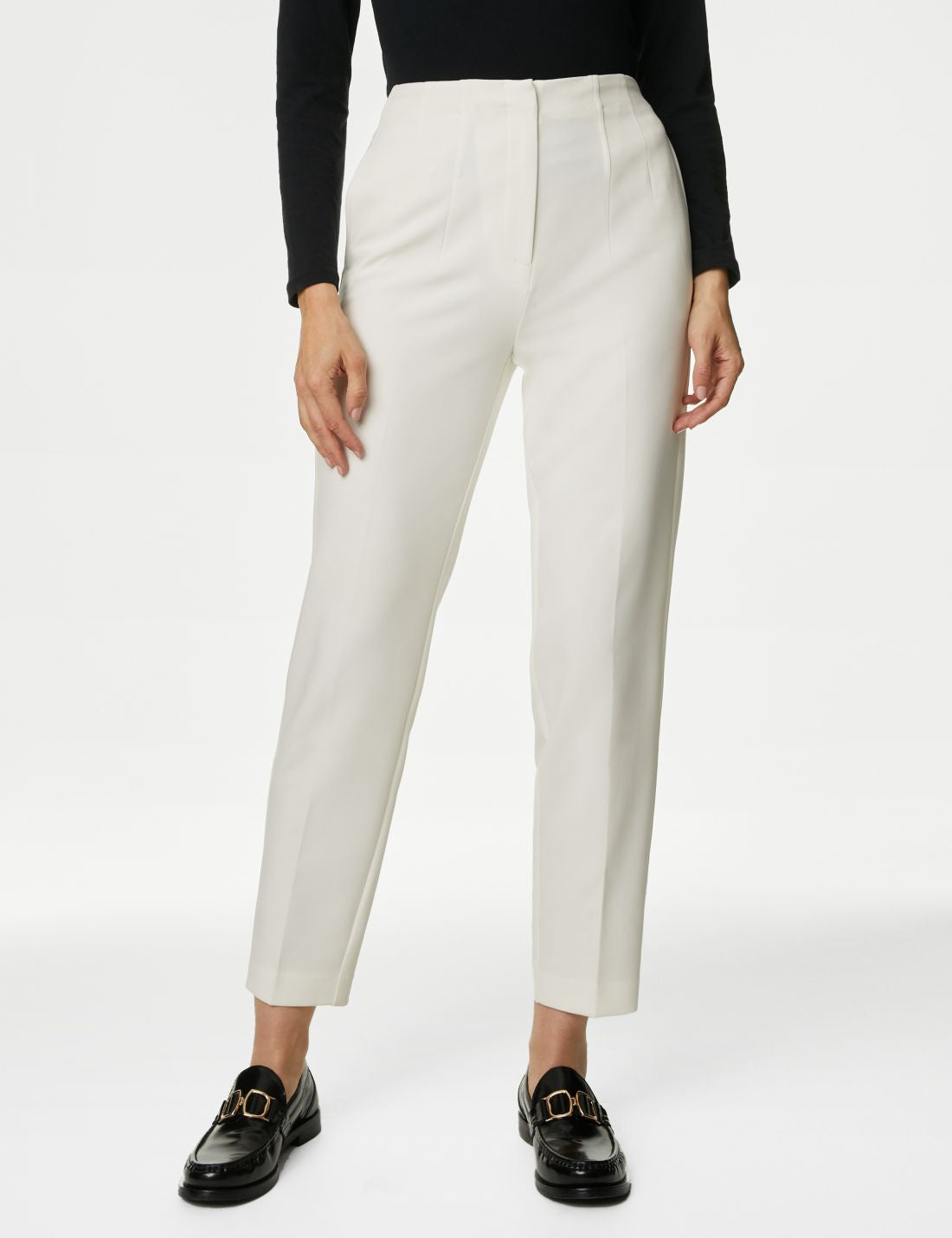 Yüksek Bel Tapered Fit Pantolon
