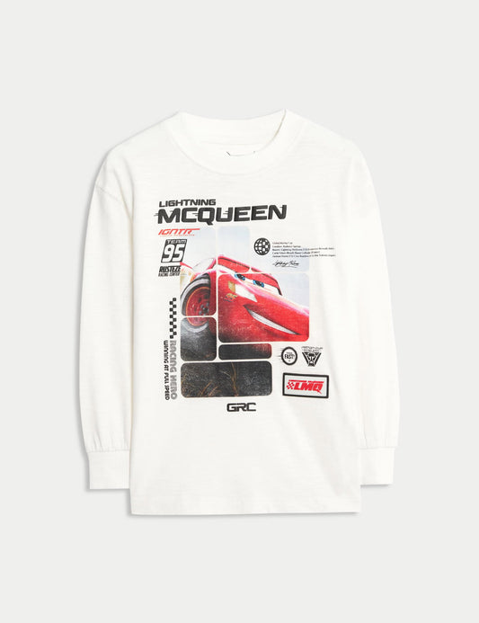 Saf Pamuklu Disney Cars T-shirt (2-8 Yaş)