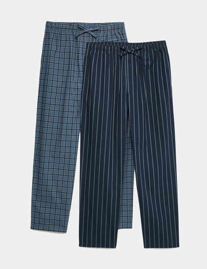 2'li Saf Pamuklu Pijama Altı