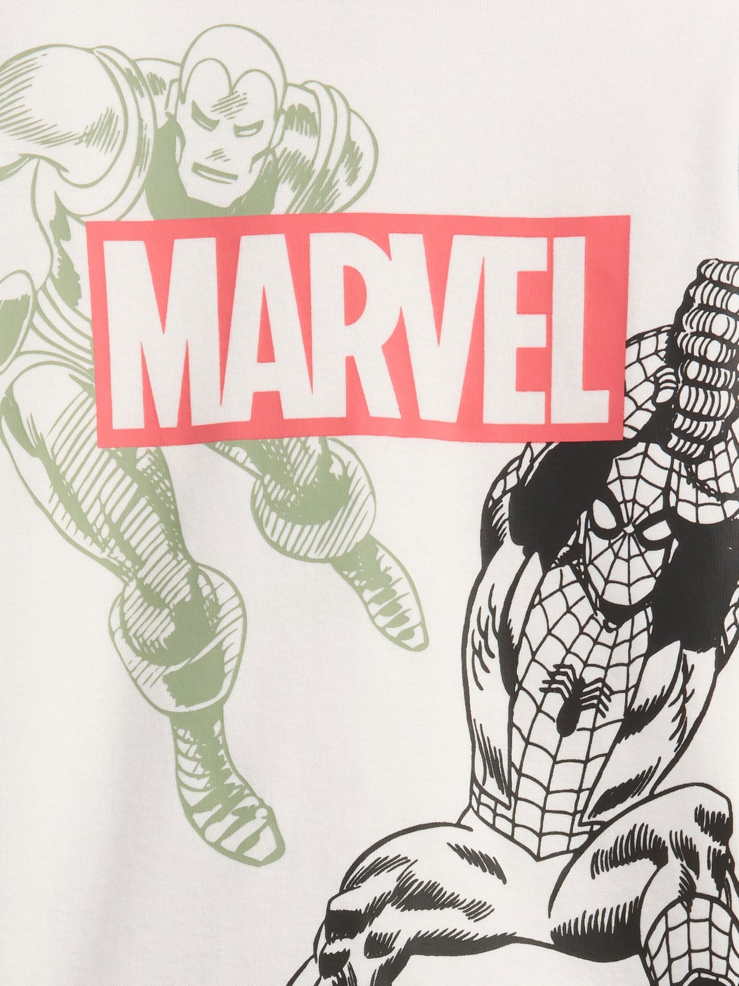 Kırık Beyaz Spiderman Desenli Set